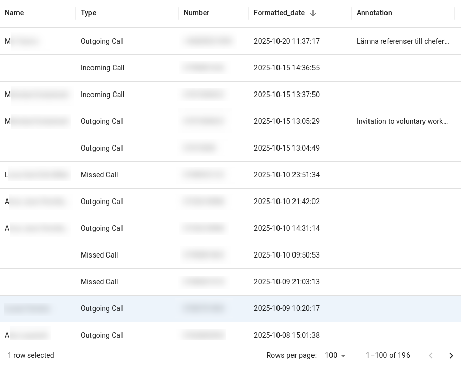 TalkTrack Main Browser View